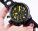 High Quality U Boat U-7750-55 Flightdeck Watch Black Case Yellow Markers (8)_th.jpg